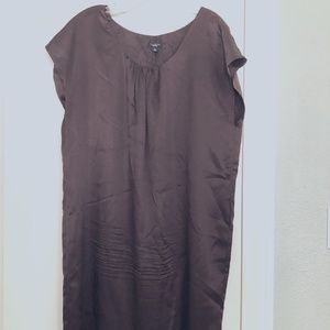 Talbots Silky Dress with long/wide sash